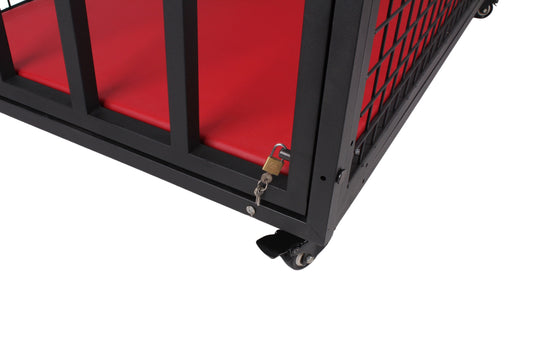 Large Pet Play Cage With Wrist & Ankle Cuffs and Suction Cup Mounts