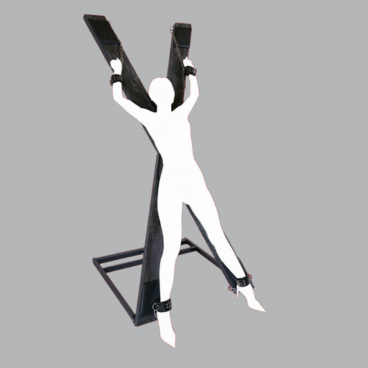 Solid Wood Black St. Andrew's Cross