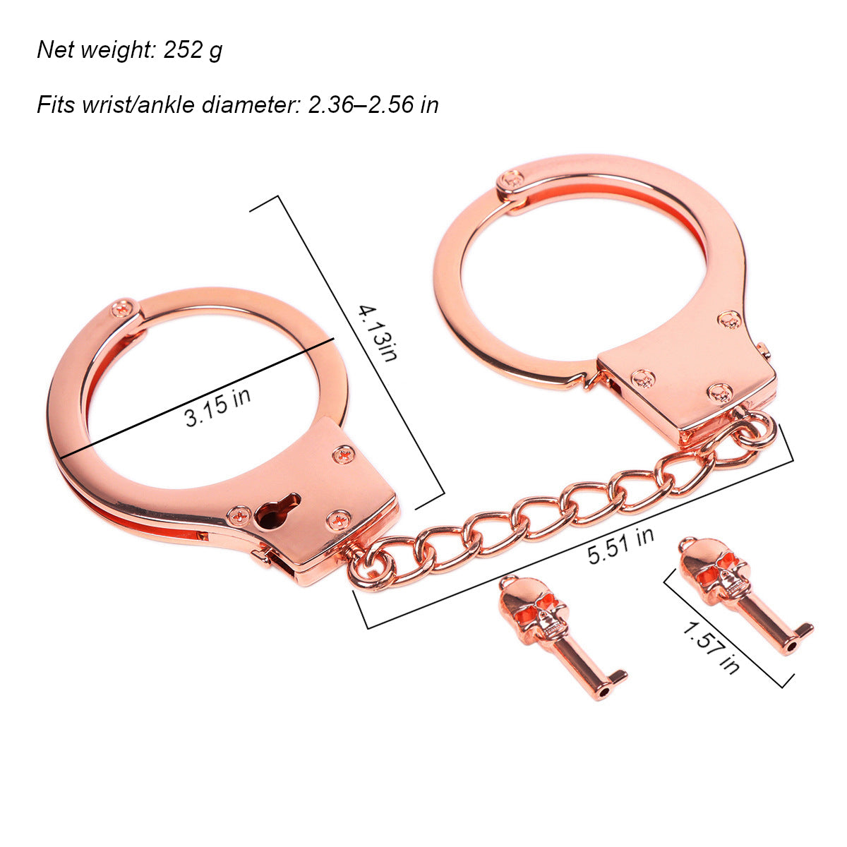 Silver Metal Handcuffs