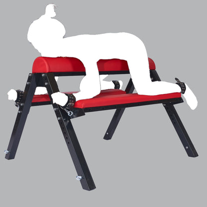 Adjustable Flogging Horse Spanking Bench With Ankle and Wrist Cuffs