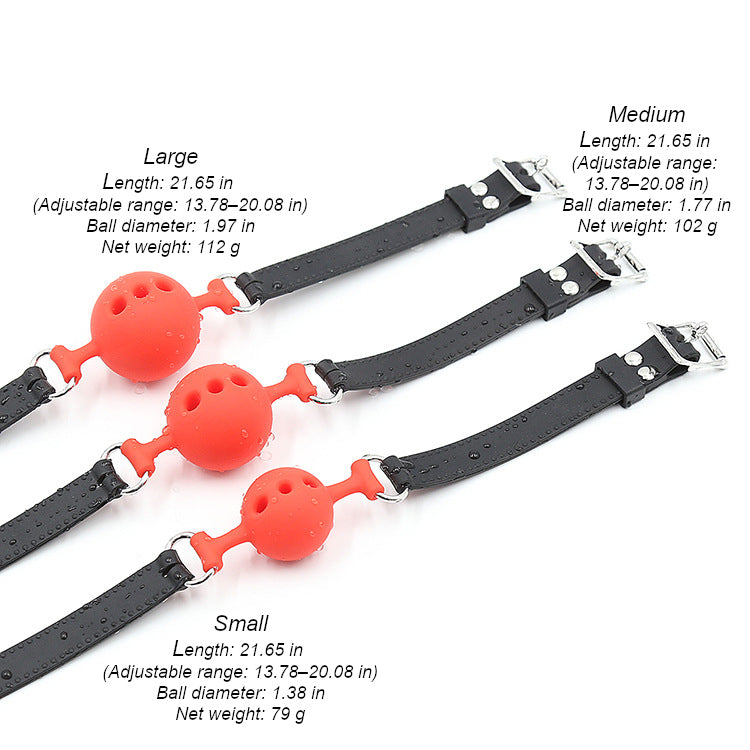 Silicone Ball Gag With Breathing Holes