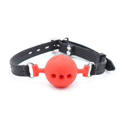 Silicone Ball Gag With Breathing Holes — Restraints & Gear > Mouth Gags