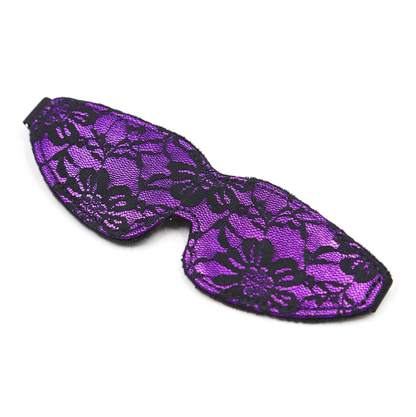 Lace and Satin Plush Eye Mask — Restraints & Gear > Hoods & Masks