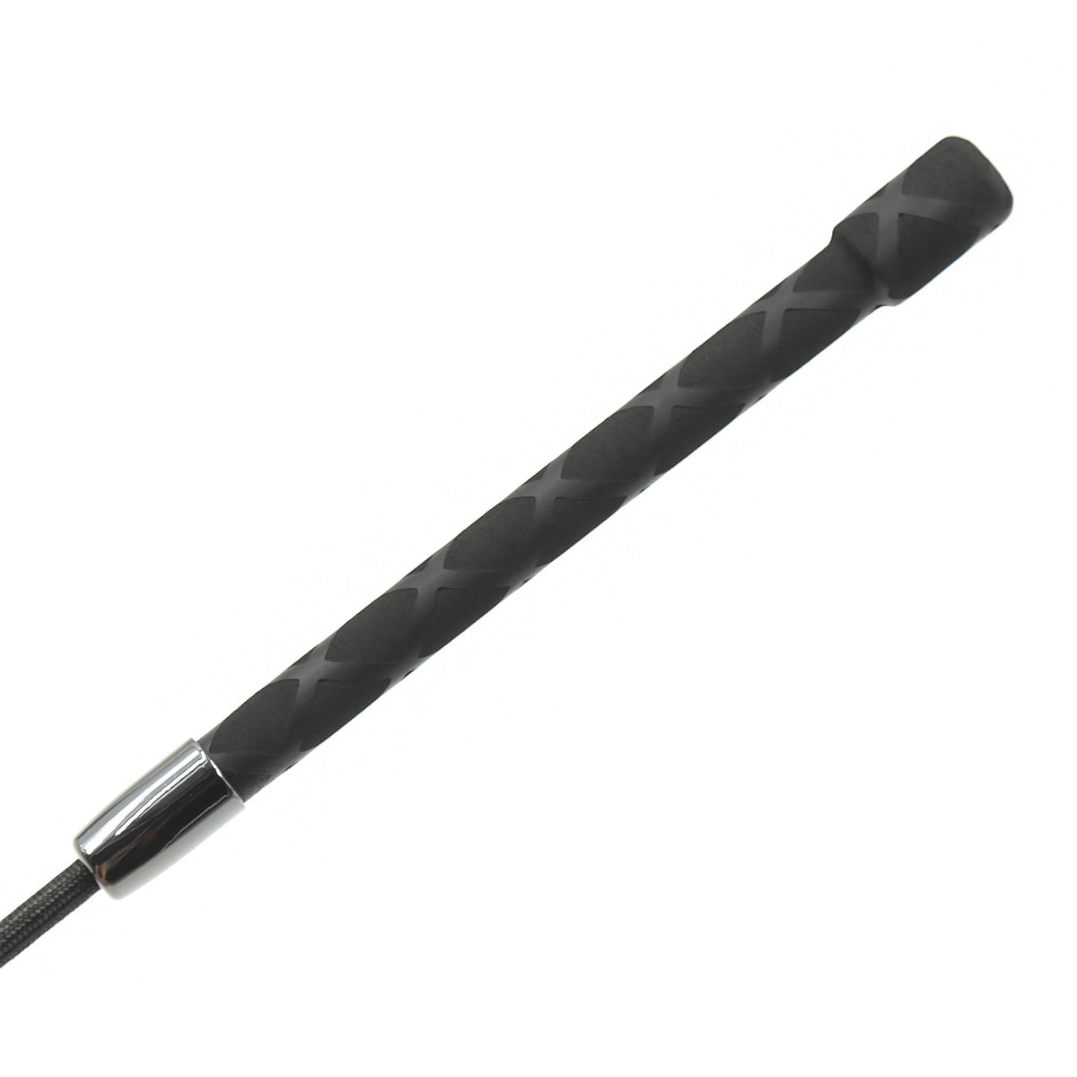 Red and Black Leather Heart Shaped Riding Crop