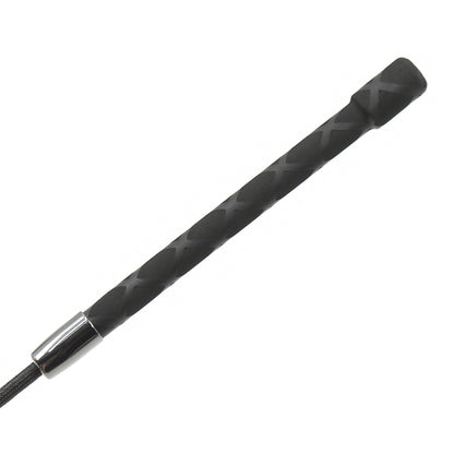 Red and Black Leather Heart Shaped Riding Crop