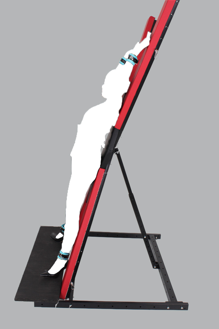 Solid Wood Black and Red St. Andrew's Cross