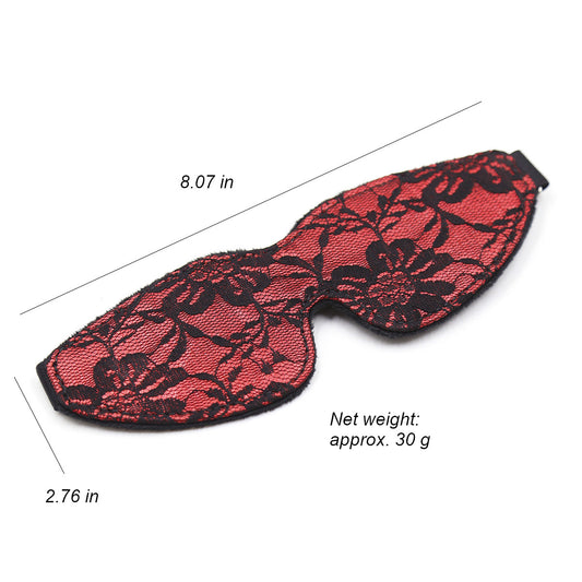Lace and Satin Plush Eye Mask