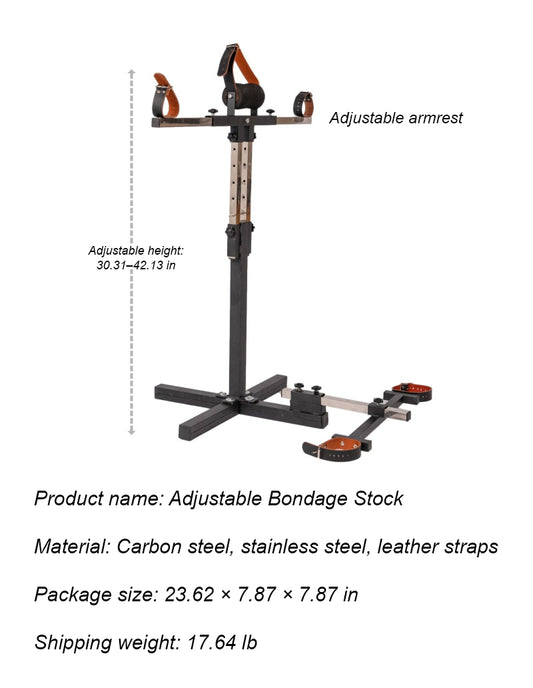 Leather and Metal Bondage Stocks