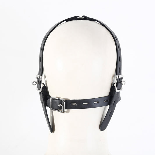Vegan Leather and Metal Mouth Spreader and Nose Hook