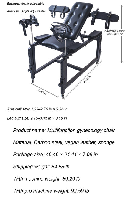 Adjustable BDSM Gynecologic Chair