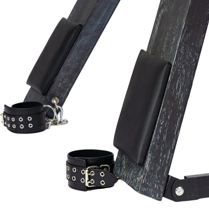 Solid Wood Black St. Andrew's Cross