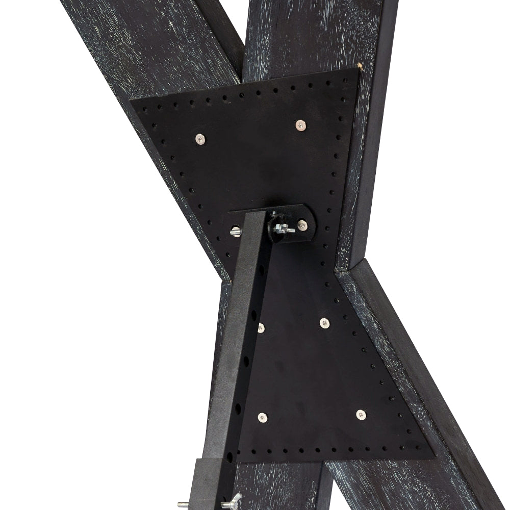 Solid Wood Black St. Andrew's Cross