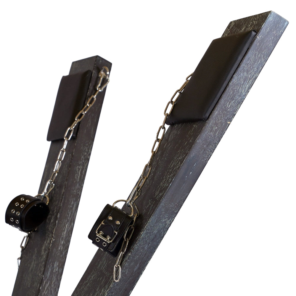 Solid Wood Black St. Andrew's Cross